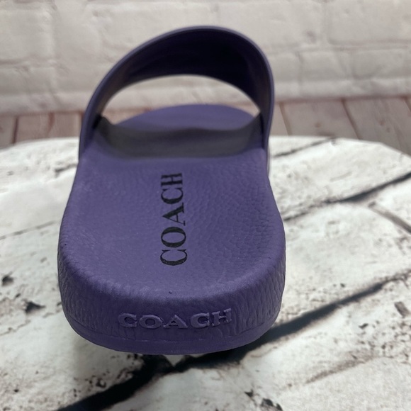 COACH ULLa Unisex Slip on slides size 8 new in box (purple) - Picture 9 of 16